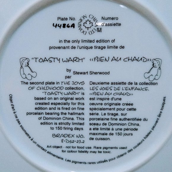 Toasty Warm Decorative plate by Steward Sherman - Picture 5 of 5
